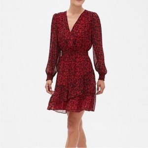 NWT Red Cheetah Print Dress